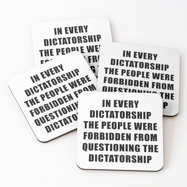 Item preview, Dictatorship, Tyranny Censored designed and sold by ArtOfRebellion.