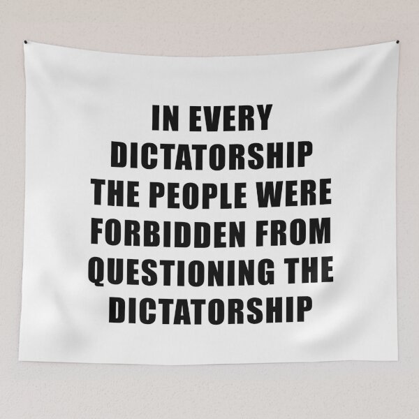 Item preview, Dictatorship, Tyranny Censored designed and sold by ArtOfRebellion.