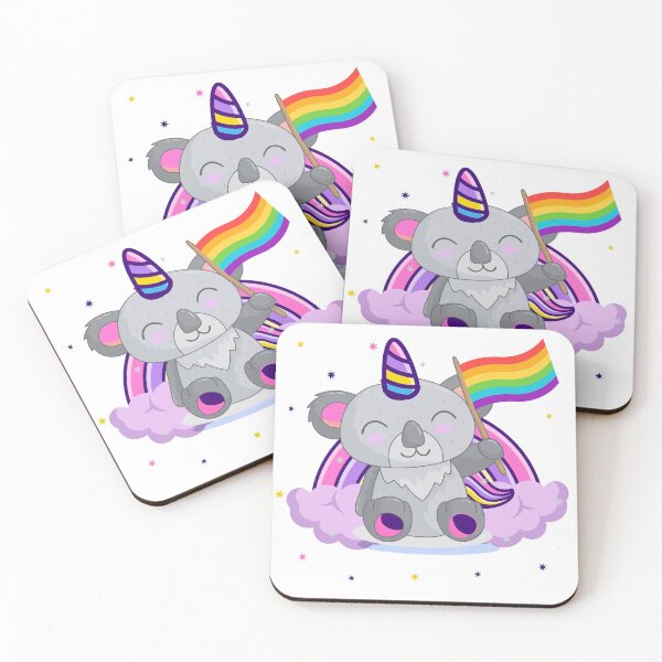 Item preview, Koala-unicorn celebrate LGBT love is love day gift - Koalacorn digital illustration designed and sold by OMCreative.