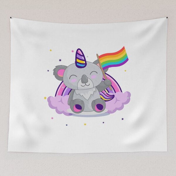 Item preview, Koala-unicorn celebrate LGBT love is love day gift - Koalacorn digital illustration designed and sold by OMCreative.