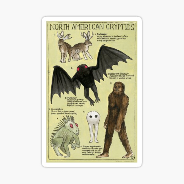 Item preview, North American Cryptids designed and sold by SamRauch.