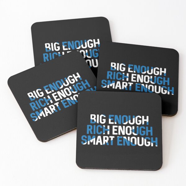 Item preview, BIG ENOUGH, RICH ENOUGH, SMART ENOUGH , Scottish Independence Saltire Flag Text Slogan designed and sold by MacPean.