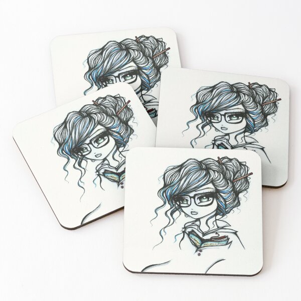 Item preview, Nerdy Tattooed Teacher Greyscale with a Pop of Color designed and sold by hannahlynnart.