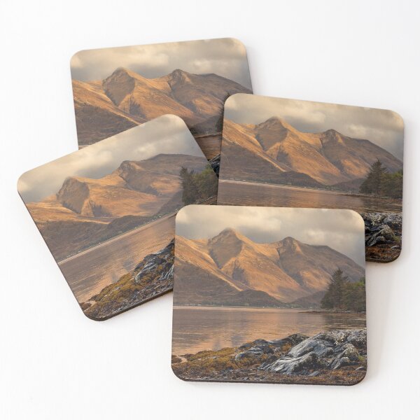 Item preview, Five Sisters of Kintail Moody Sunset Loch Duich Scotland designed and sold by PhotosEcosse.