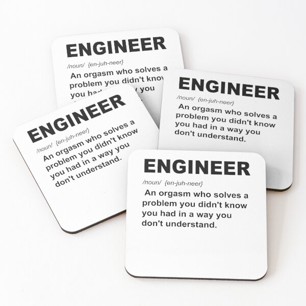 Item preview, Engineer Definition Funny designed and sold by Andrea Lina.