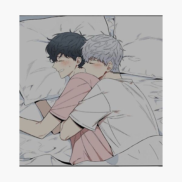 gay anime couple sleeping