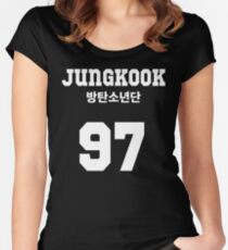 Camiseta entallada de cuello redondo BTS - Jungkook Jersey Style