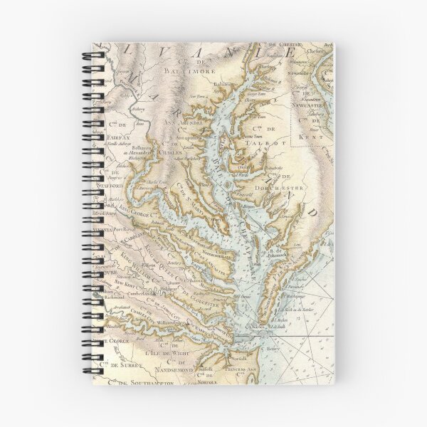 Item preview, Vintage Map of The Chesapeake Bay (1778) 2 designed and sold by BravuraMedia.