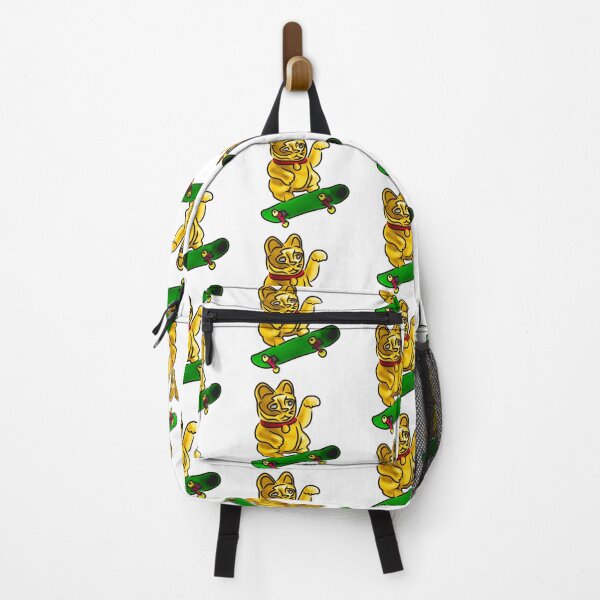 Item preview, Skateboarding lucky cat designed and sold by Xdelacra.