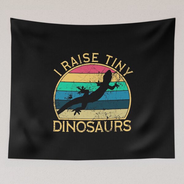 Item preview, I Raise Tiny Dinosaurs Funny Leopard Gecko Mom Dad Retro designed and sold by juvajay.