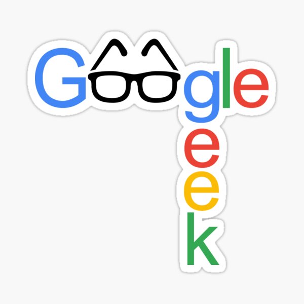 Google Geek Sticker