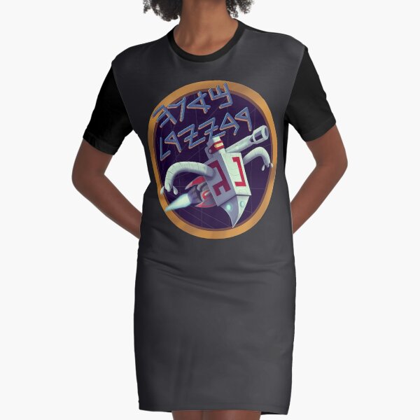 MECHA DREIDEL Graphic T-Shirt Dress