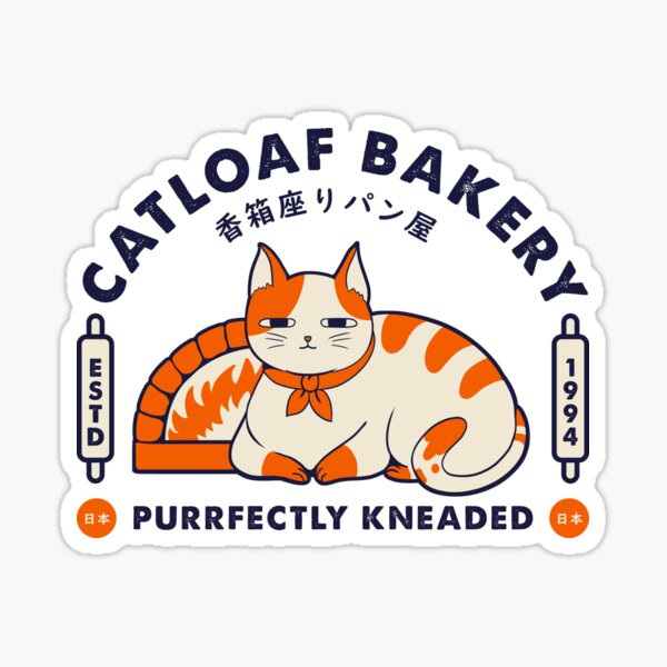 cat loaf sticker sheet – Kaiami