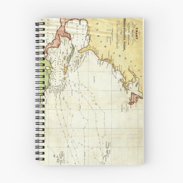 Item preview, Vintage Christopher Columbus Voyage Map (1828) designed and sold by BravuraMedia.