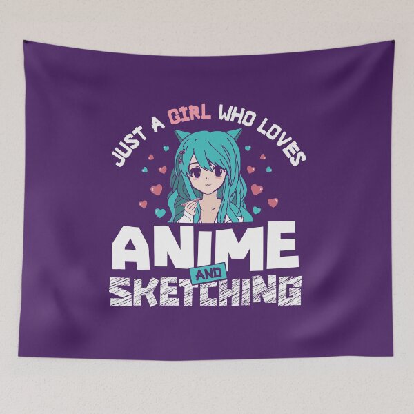 Item preview, Anime and Sketching For Just a girl who loves Japanese manga and drawing designed and sold by alenaz.