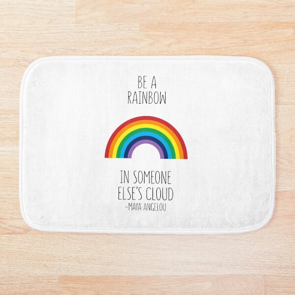 Item preview, Maya Angelou Quote, Be A Rainbow In Someone Else's Cloud, Inspirational Quote designed and sold by aenaonartwork.
