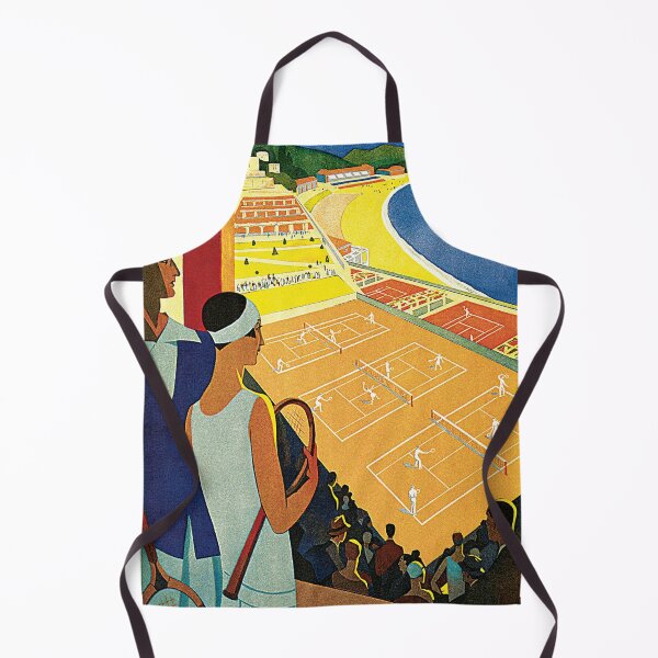 Item preview, 1920s Vintage Monte Carlo Tennis Travel Ad  designed and sold by aapshop.