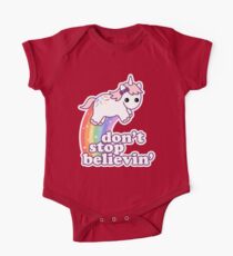 Don't Stop Believin' in Unicorns One Piece - Short Sleeve