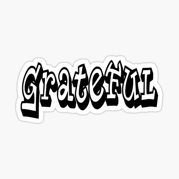 Artikel-Vorschau von Dankbarer Spruch Graffiti-StilTypografie, designt und verkauft von lovemyrecovery.