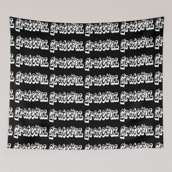 Item preview, Grateful Saying Graffiti StyleTypography designed and sold by lovemyrecovery.