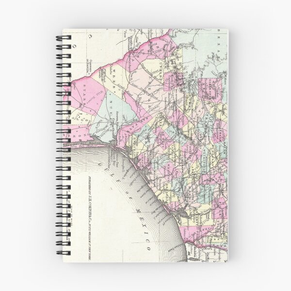 Item preview, Vintage Map of Coastal Texas (1855) designed and sold by BravuraMedia.