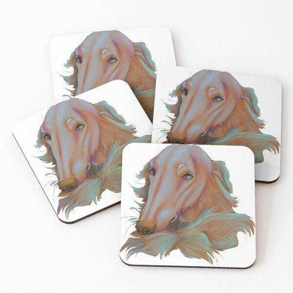 Item preview, Borzoi psychedelic coloring portrait designed and sold by GnomelyDragon.