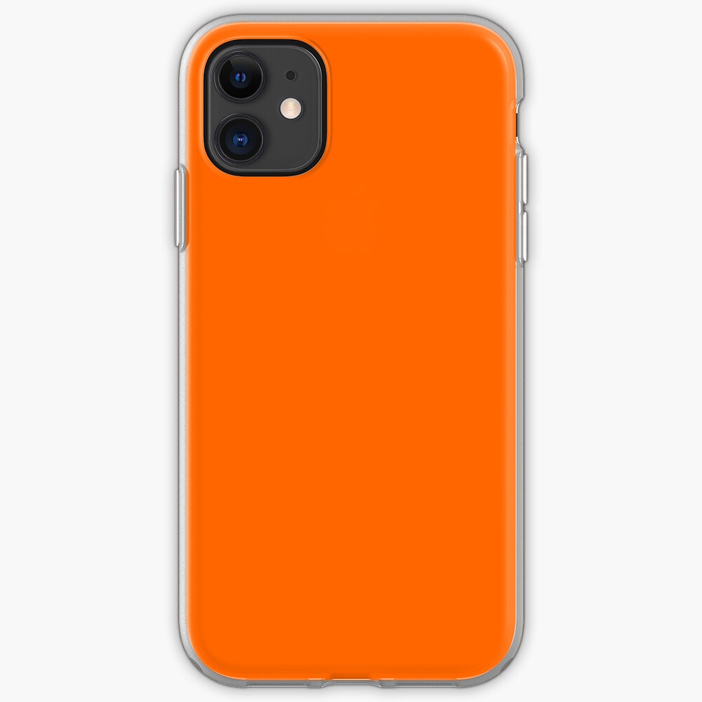 "Blaze Orange" iPhone Case & Cover by ARTPICSS Redbubble