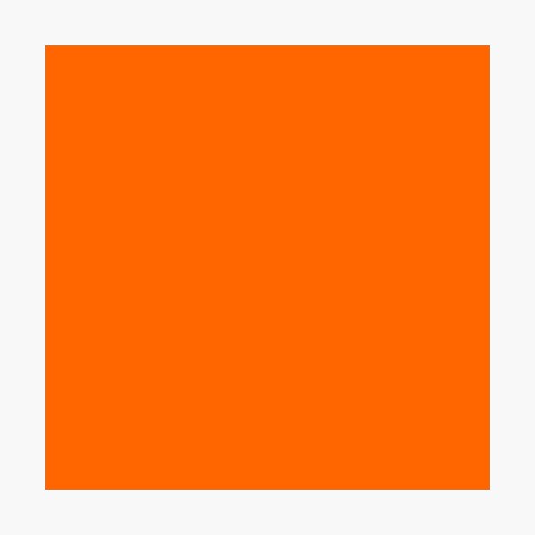 Blaze Orange Photographic Print