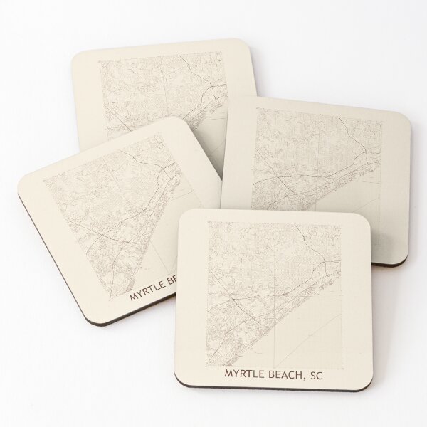 Item preview, Myrtle Beach, SC Quad Topographical Map Vintage designed and sold by PGHPhotoCo.