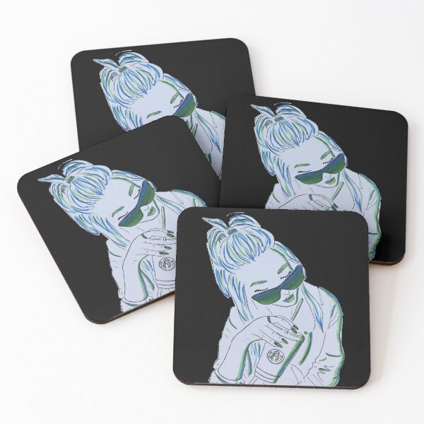 Item preview, Tumblr Girl with Green and Blue Highlights  designed and sold by Ellora  Roy.