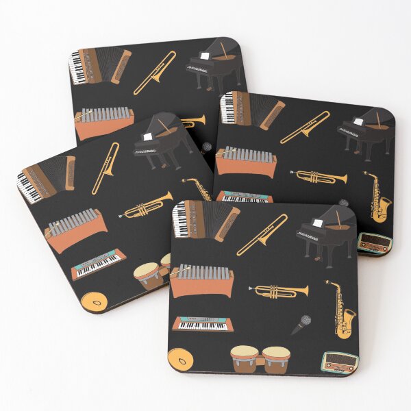 Item preview, Cool Musical Instruments Pattern designed and sold by findot.