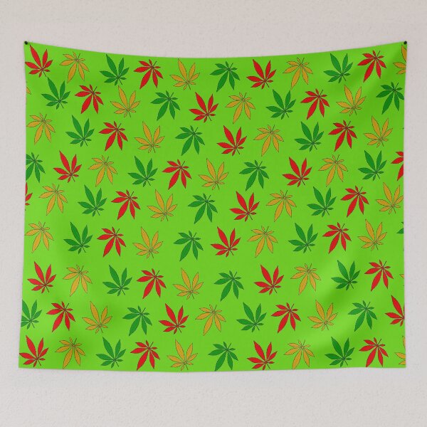 Item preview, colorful marijuana - green designed and sold by ZiphGames.