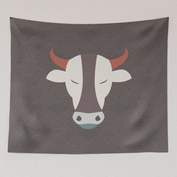 Item preview, Ox on Subtle Patter designed and sold by famenxt.