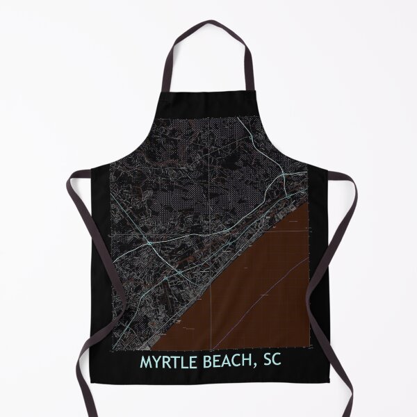 Item preview, Myrtle Beach, SC Quad Topographical Map Dark designed and sold by PGHPhotoCo.