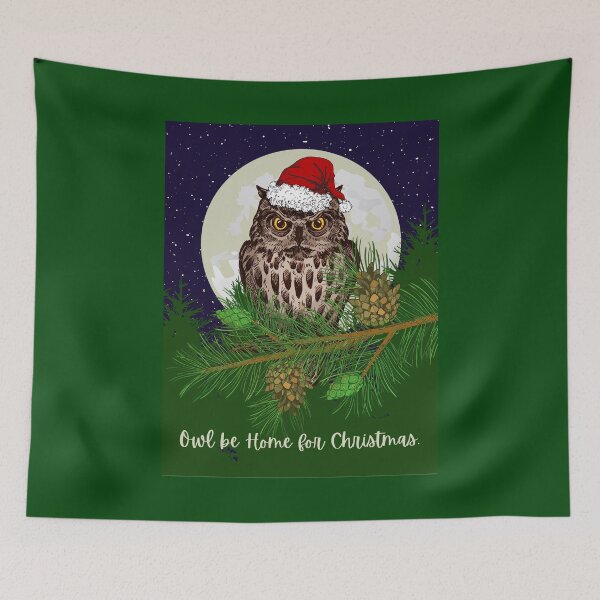 Item preview, Owl be Home for Christmas designed and sold by FringyGingy.