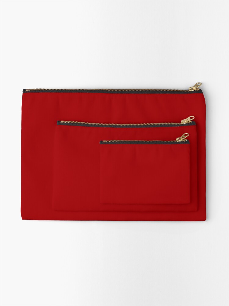 Thumbnail 2 of 4, Zipper Pouch, Bright Red designed and sold by ARTPICSS.