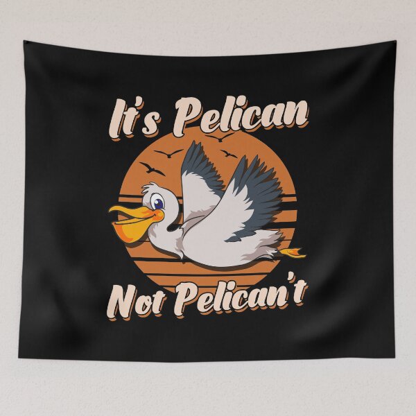 Item preview, Cute & Funny It's Pelican Not Pelican't Pun designed and sold by perfectpresents.