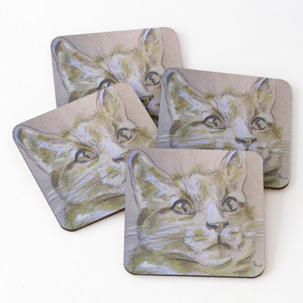 Item preview, watercolor cat portrait designed and sold by BarbaraFarina.