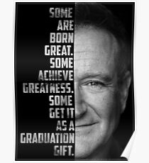 Robin Williams Text Porträt Poster