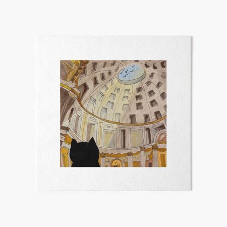 Artikel-Vorschau von Tagebuch einer Katze in Rom - Blick durch das Pantheon, designt und verkauft von Stanis the Cat.