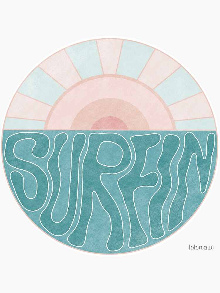 "Surf Vibes" Sticker von lolamawi Redbubble