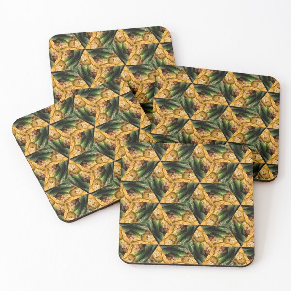 Item preview, Pineapple fruits pattern - golden mandala pattern designed and sold by Geometrina.