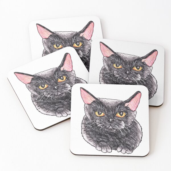Item preview, Gnaws, the cute black cat designed and sold by Any Art Netty .