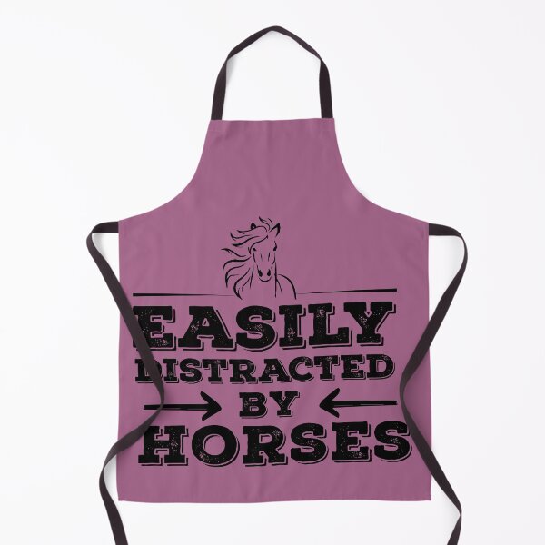Aperçu de l'œuvre Facilement distrait par les chevaux Amoureux des chevaux drôles créée et vendue par alipapi.