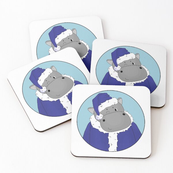 Item preview,  Avatar of Hippo in blue Santa hat designed and sold by essskina.