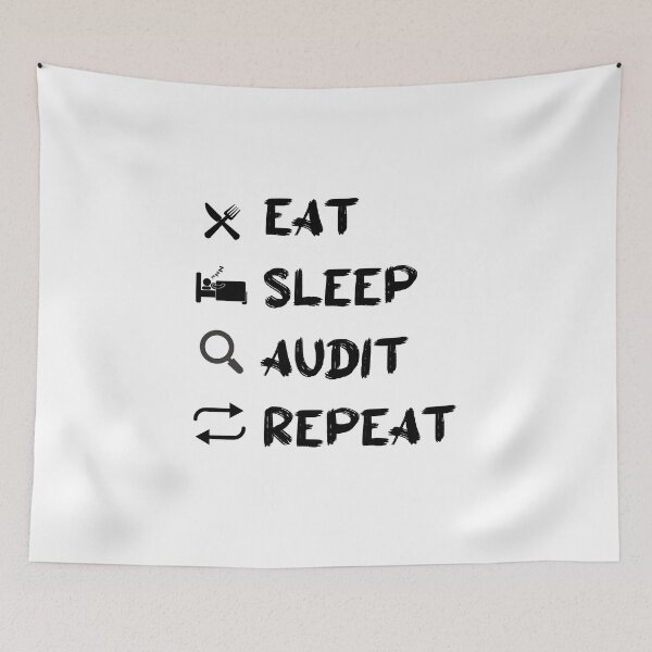 Item preview, Eat Sleep Audit Repeat funny Gift idea T-shirt  designed and sold by lhousshop.