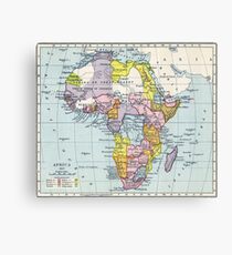 Vintage Map of Africa (1897) Canvas Print
