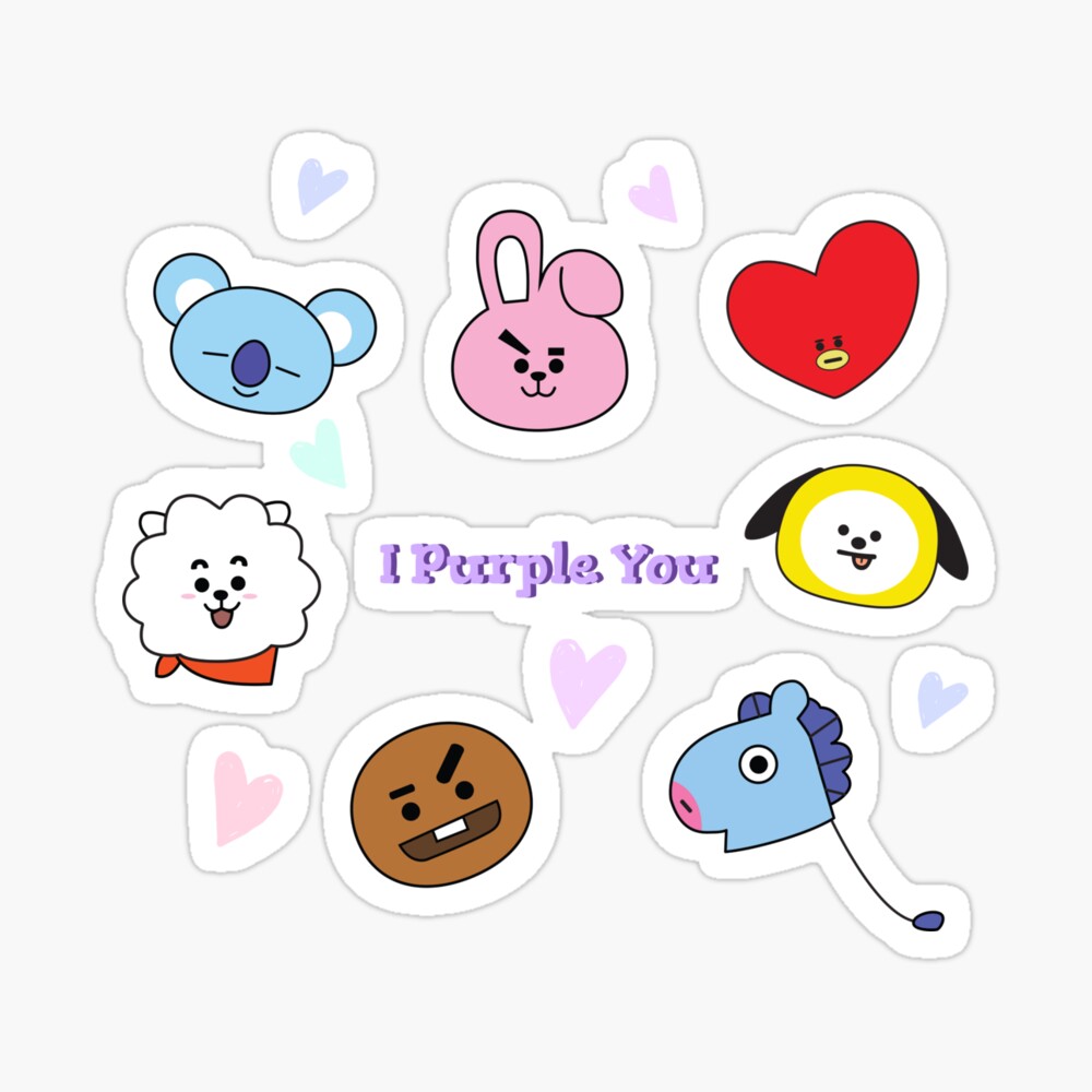 kpop bts bt2 i purple you hearts photographic print by ohhjinjja redbubble