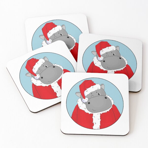 Item preview, Avatar of Hippo in red Santa hat designed and sold by essskina.