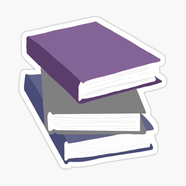 Stack of books Sticker